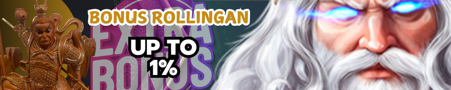 BONUS ROLLINGAN UP TO 1% (SLOT ONLINE)